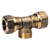 Vatette T-rör (Dy x Utvändig gänga x Dy)