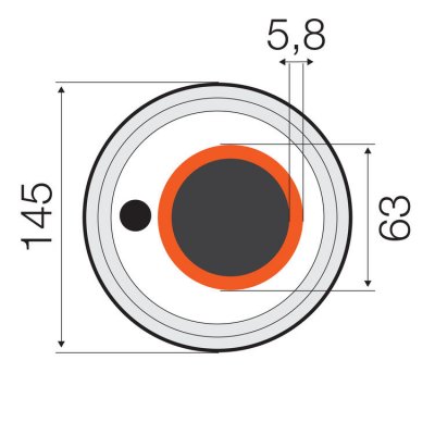 Rauheat Blue, kallvatten, med kabel 63x5,8 -145 mm, PN16 2 | billigtvvs.se