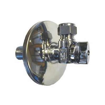 Sanipex Classic Vinkel med avstängning till väggdosa utvändig-klämring R15 x 10 mm | billigtvvs.se