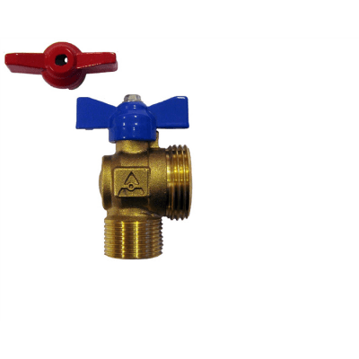 Sanipex Classic Kulventil rött/blått vred till fördelare vinkel invändig-utvändig R20 x 1"MN | billigtvvs.se