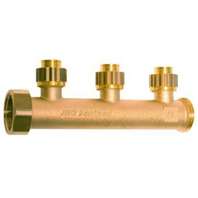 Sanipex Classic Tappvattenfördelare 3 uttag kongrepp x löpmutter-utvändig 12x1,7 mm x 1" MN | billigtvvs.se