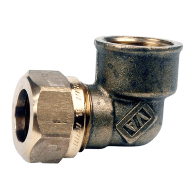 Vatette Klämringskoppling vinkelkoppling invändig gänga 12 mm x R10 | billigtvvs.se