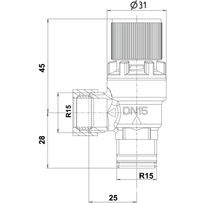Somatherm Säkerhetsventil 2117.11 R15 utvändig x 15 mm 3,5 bar 2 | billigtvvs.se