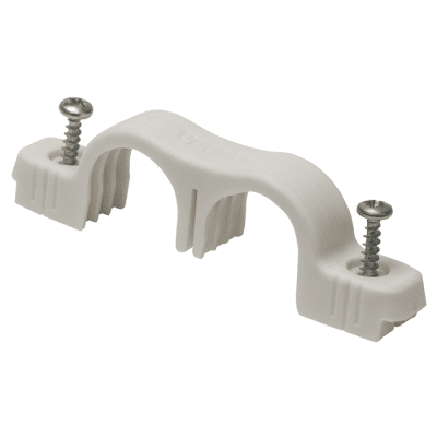Uponor Dubbelklamma för skyddsrör skruv Teck 25 mm | billigtvvs.se