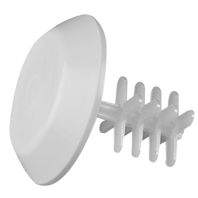 Faluplast rot-bricka vit 39mm