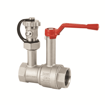 CIM 527 Kulventil med hög hals och avtappning G50