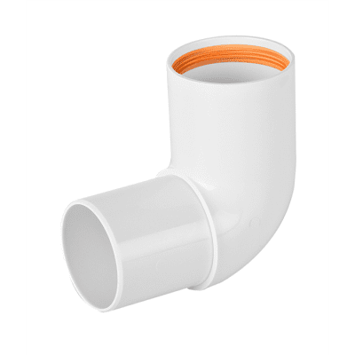 Faluplast vulk vinkel vit 50-90 1-muff