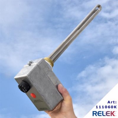 RELEK Elpatron 2-stegs 30-90°C kort rostfri R40 6,0kW | billigtvvs.se
