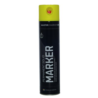 Spray master markeringsfärg gul 600 ml | billigtvvs.se
