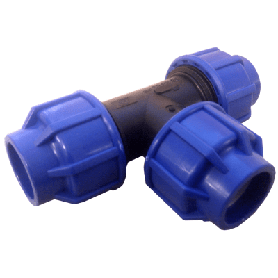 Plastkoppling T-rör 50 mm x 40 mm x 50 mm