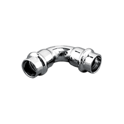 Böj för kopparpress 90° förkromad in-in 15 mm 2 | billigtvvs.se