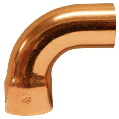 Böj för lödning 90° in-ut