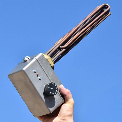 RELEK Elpatron 2-stegs 30-90°C rostfri/koppar sidomonterad R50 (1,5 - 9,0kW)