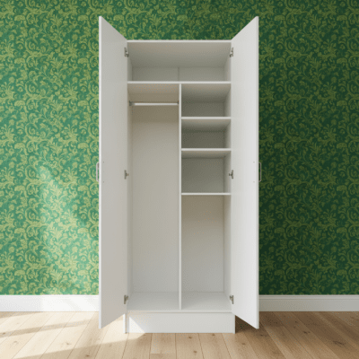 Byggelit Garderob vit dubbel 1000 mm x 2080 mm