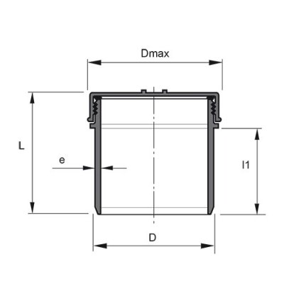 Pipelife Mark renslock med stos PVC 110 mm 2 | billigtvvs.se