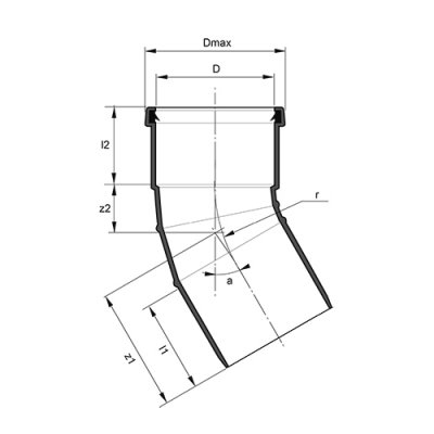 Pipelife Markböj 30° PP 1 muff 315 mm 2 | billigtvvs.se