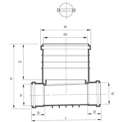 Pipelife Tillsynsbrunn Polar rakt genomlopp PP 400 mm x 200 mm 2 | billigtvvs.se