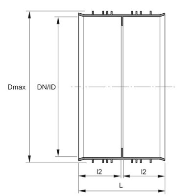 Pipelife Dubbelmuff Infra PP 200 mm 2 | billigtvvs.se