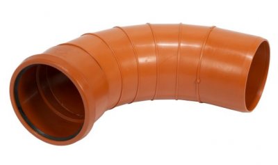 Pipelife mark PP böj 250 mm 90° 1 muff