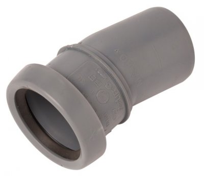 Pipelife Böj 15° med 1 muff inomhusavlopp grå 50 mm