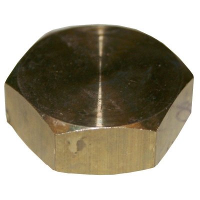 Huv mässing med packning rörgänga invändig