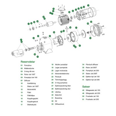 E.M.S Pinnbult till Maxi Jet 150M / 150T / 200M / 200T 2 | billigtvvs.se