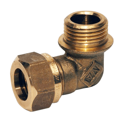 Vatette Klämringskoppling vinkelkoppling utvändig gänga 15 mm x R15 | billigtvvs.se