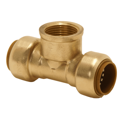 Tectite C Pushkoppling T-rör push-push 22 mm x R15 x 22 mm